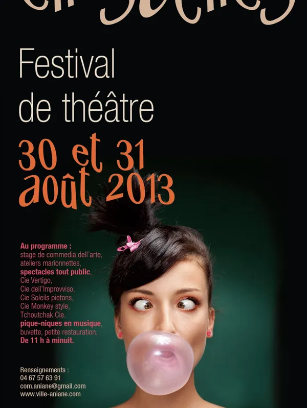 Affiche du festival Aniane en Scènes 2013