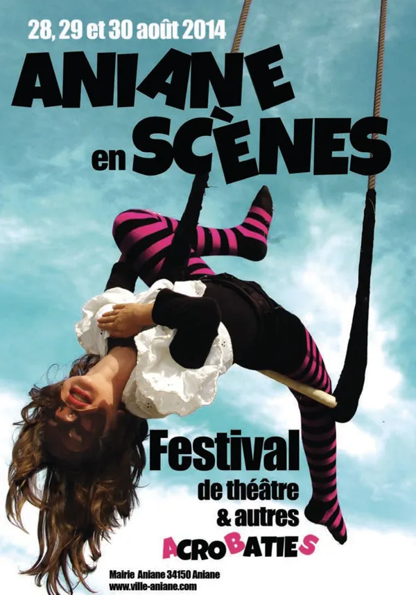 Affiche du festival Aniane en Scènes 2014
