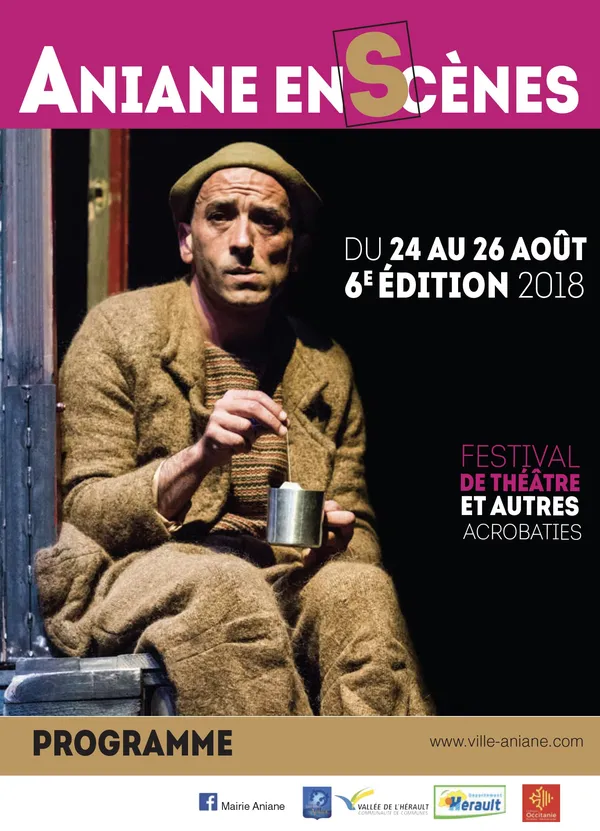 Affiche du festival Aniane en Scènes 2018