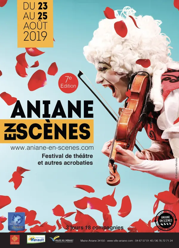 Affiche du festival Aniane en Scènes 2019