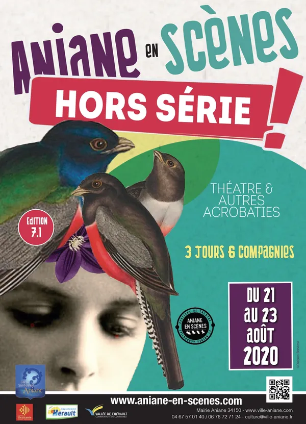 Affiche du festival Aniane en Scènes 2020