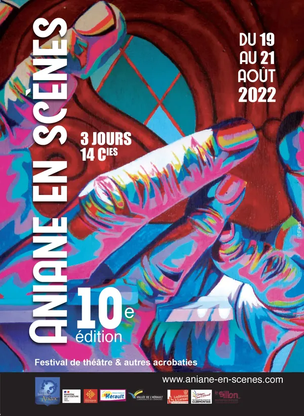 Affiche du festival Aniane en Scènes 2022