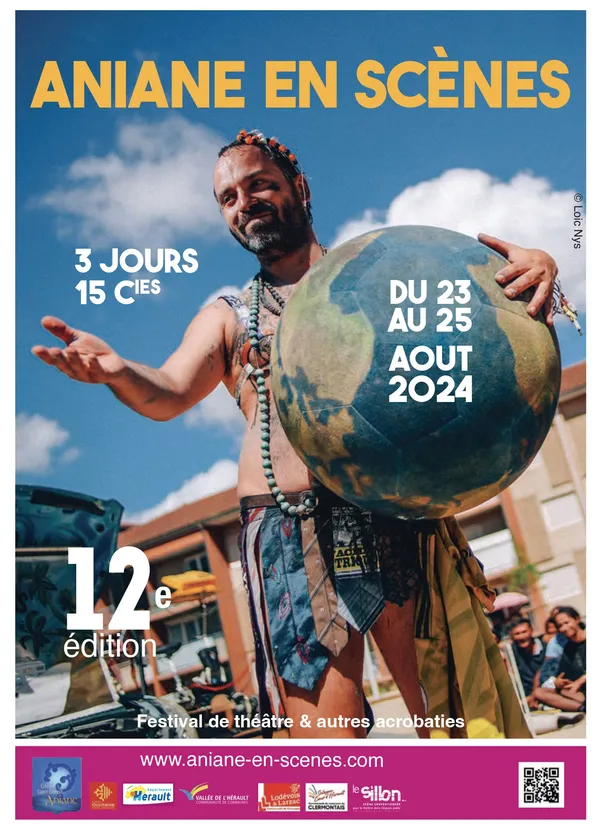 Affiche du festival Aniane en Scènes 2024