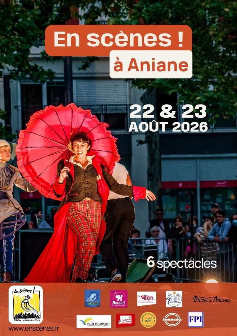 Affiche officielle du festival En Scènes ! 2026 — Aniane